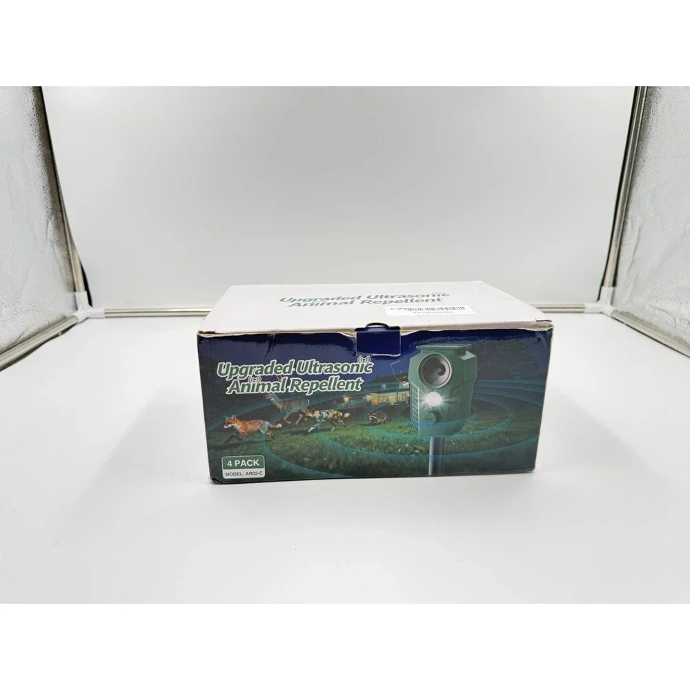 solar ultrasonic animal repellers outdoor With Motion Sensor‎ & LED Lights